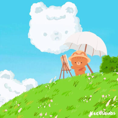 bear on a hill